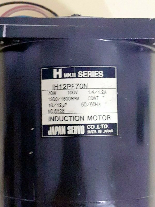 Japan Servo Co. Ltd. IH 12PF70N H MKII Series IH12PF70N induction motor