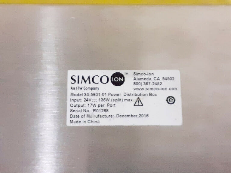 Simco ION 5601 power distribution box 33-5601-01 for