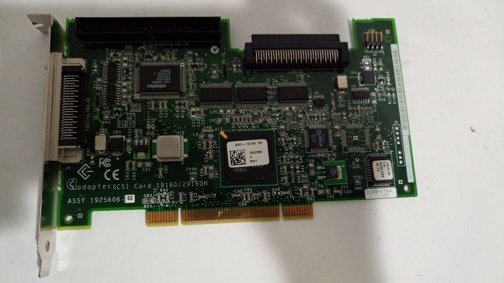 adaptec SCSI 19160/29160N 1857900 G assy 192560603 Ultra 160 Bios V3