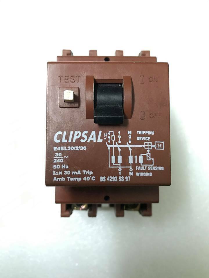 Clipsal E4EL30/2/30 Isolator Switch Tripping Device Industrial SOL
