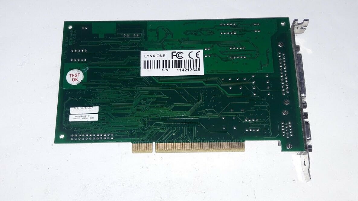 Lynx One Lyn20-5001-01-A1 E00000 W2844 0481 Lynx Studio PCI Card ...