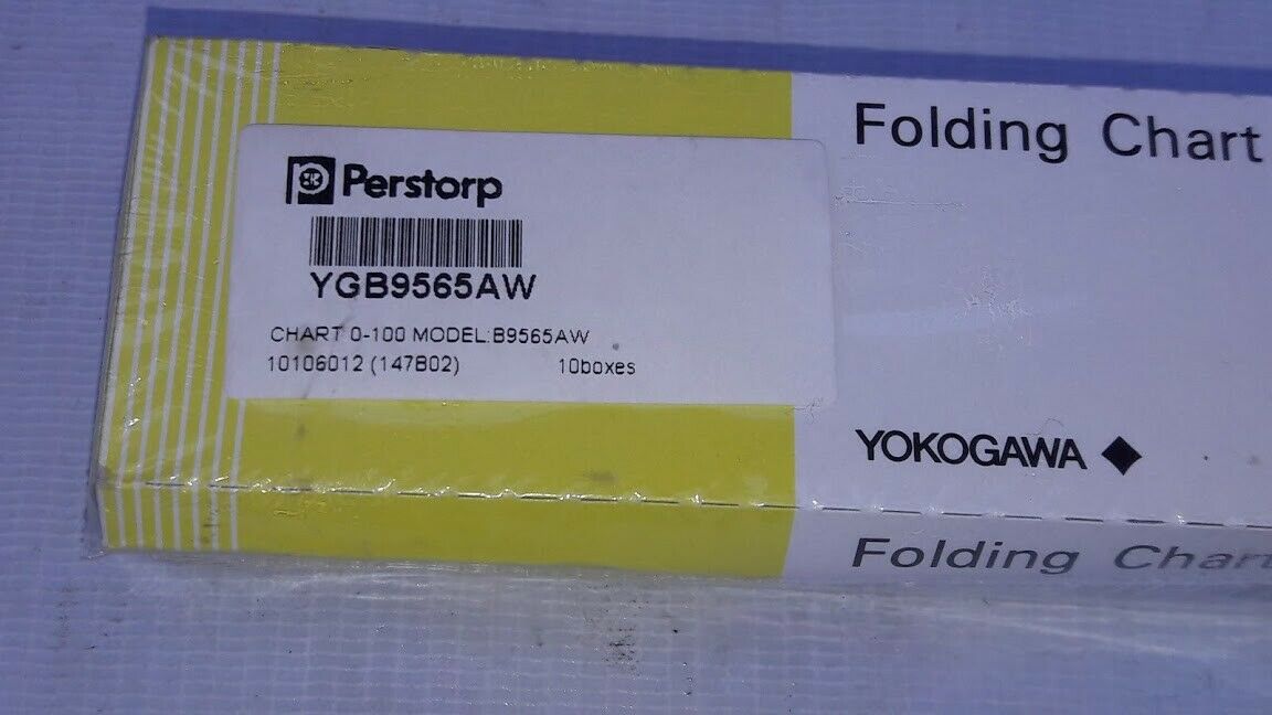 Yokogawa Electric Corporation Chart 0100 B9565AW Folding Chart New