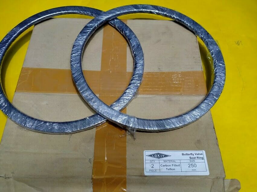 Lokit Butterfly valve seat ring 250mm carbon filled teflon pack of 2