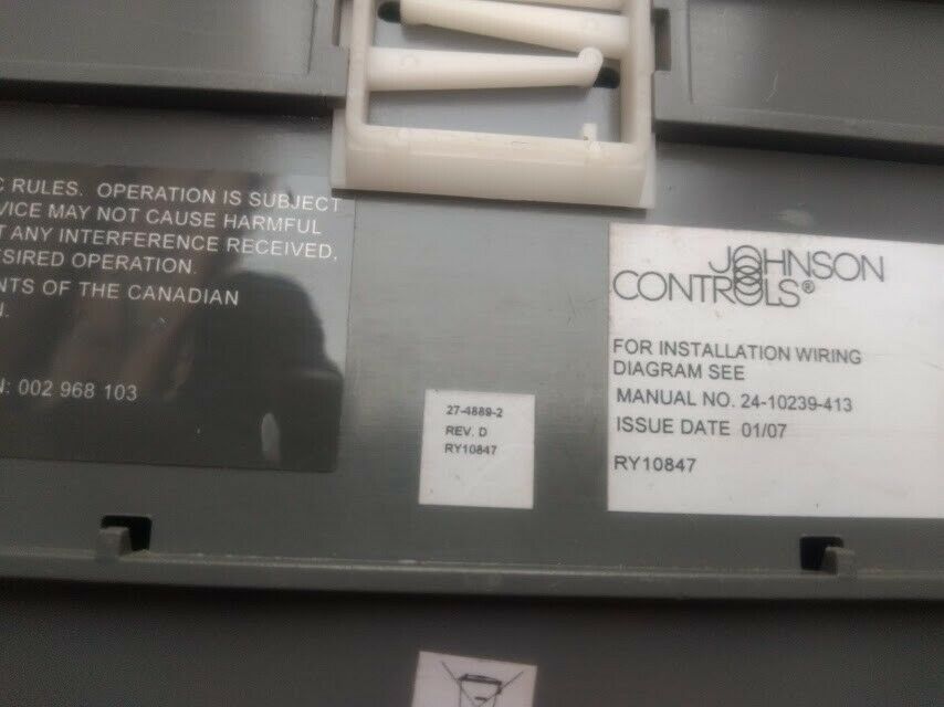 Johnson Controls S300-DIN-RDR2S 27-4889-2 Rev D Cardkey RDR2S Door ...