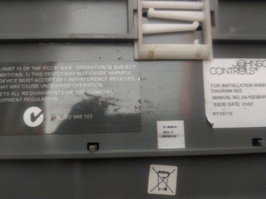 Johnson Controls S300-DIN-RDR2S 27-4889-2 Rev C Cardkey RDR2S Door ...