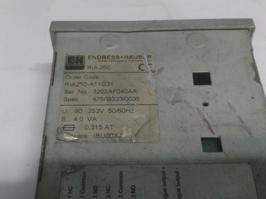 Endress+Hauser RIA 250 RIA250-A11G31 process display - Industrial SOL ...