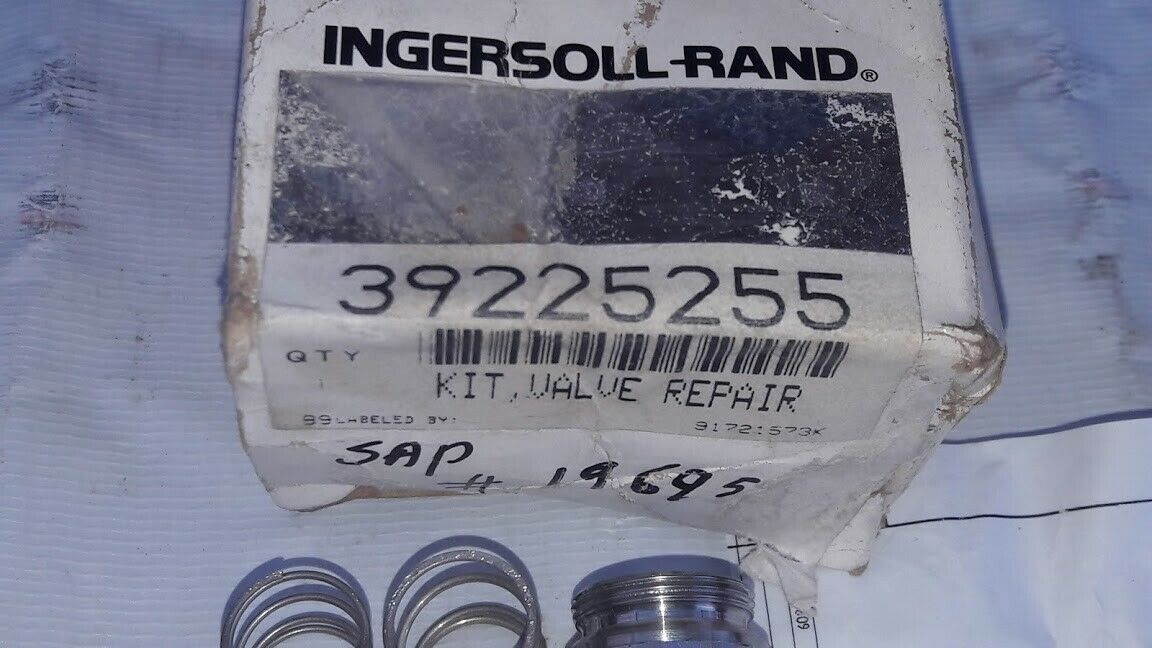 New Ingersoll-Rand 39225255 KIT Valve Repair For Air Compressor Parts ...