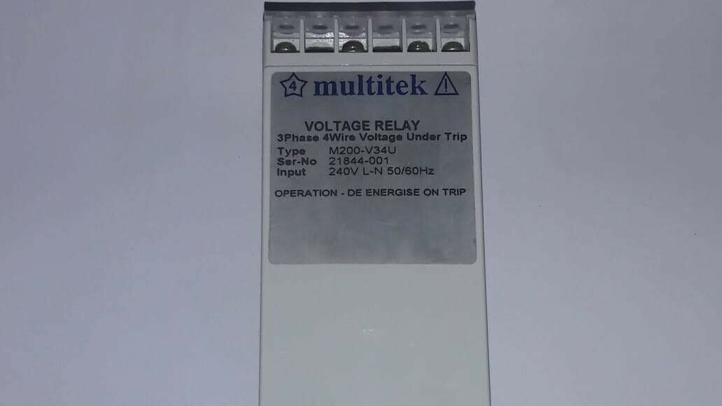 Multitek voltage relay M200-V34U 3Phase 4wire voltage under trip NEW ...