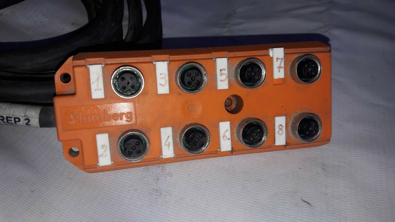 Lumberg ASB8-5/4 Cordset Distribution Box 8 Port one Signal Per Port ...