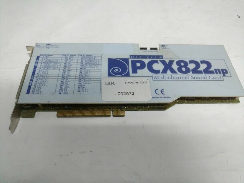 PCX822np Multichannel sound card PCX822 Industrial SOL Pte Ltd