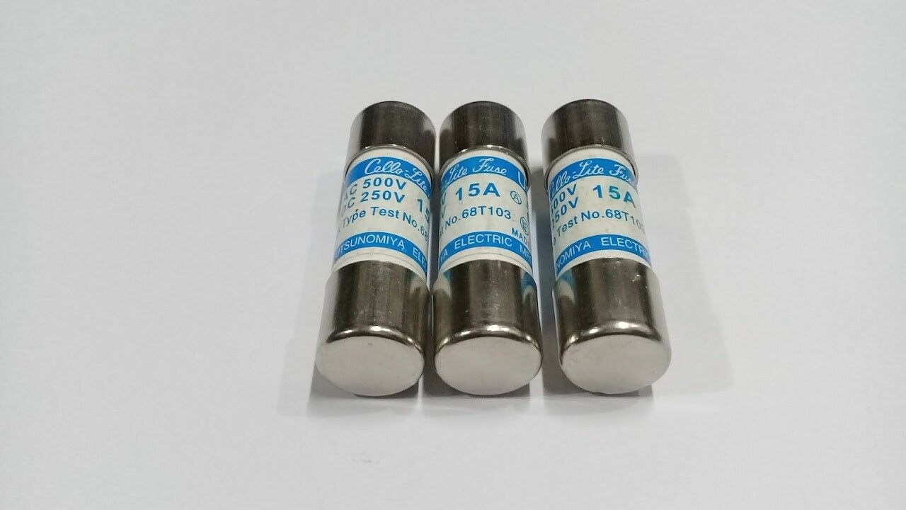 Utsunomiya Electric UC1 15A ACL50 DCL20 CelloLite Fuse UC1 Lot of 3 Industrial SOL Pte Ltd