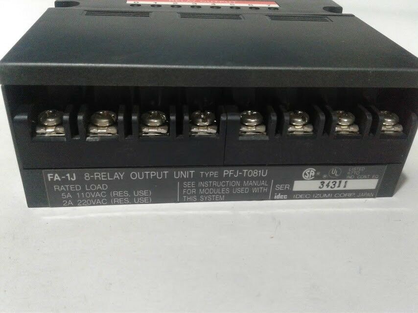 PFJ-T081U Idec FA-1JPFJ-T081U Idec FA-1J 8-RELAY Output Unit 5A 110Vac ...