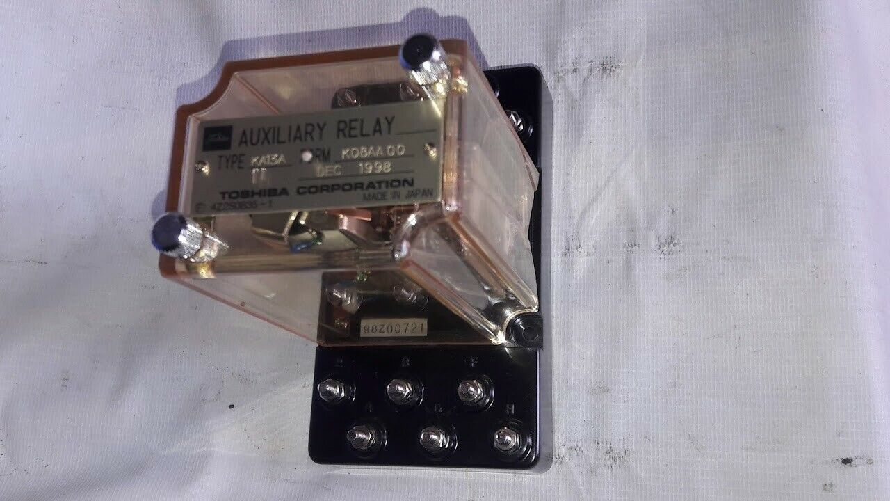 Toshiba Corporation KA13A N Auxiliary Relay KA13AN New - Industrial SOL ...