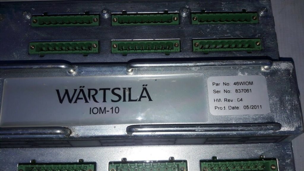 Module Identification Iom Wartsila 46WIOM IOM-10 Control Module HW Rev 04 Input/Output Module IOM ...