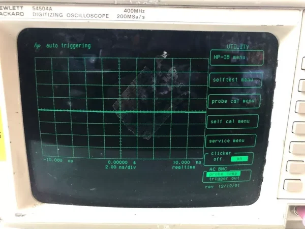 Hewlett Packard 54504A 400MHz 200MSa/s Digitizing Oscilloscope HP ...
