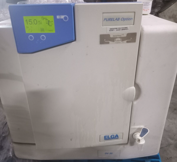 Lab Elga Unit ELGA Purelab OPTION-S 7 Water purification unit v21.01 ultrapure water ...