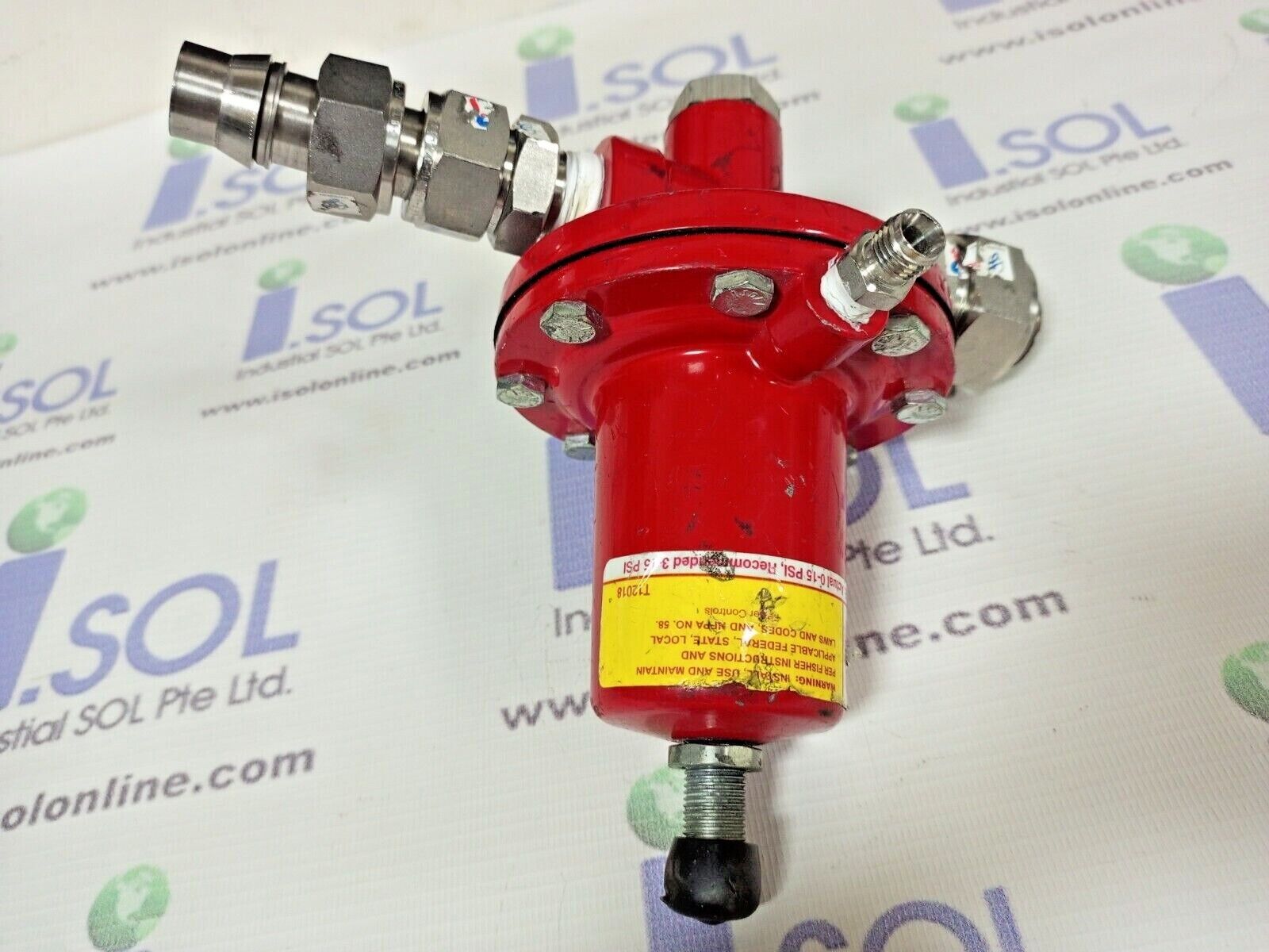 Fisher LP 810L high pressure gas regulator Industrial SOL Pte Ltd