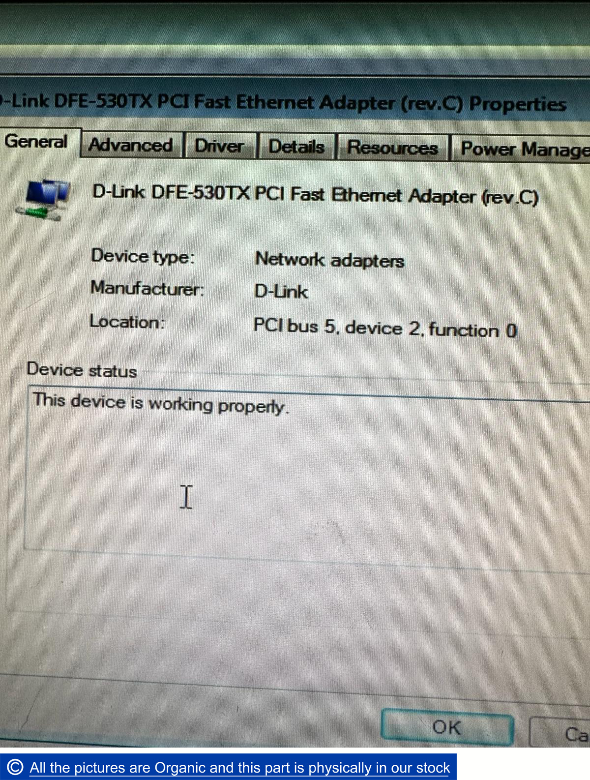 D-Link DFE-530TX Fast Ethernet Adapter Rev.C PCI Card Rev-C2 H/W Ver ...