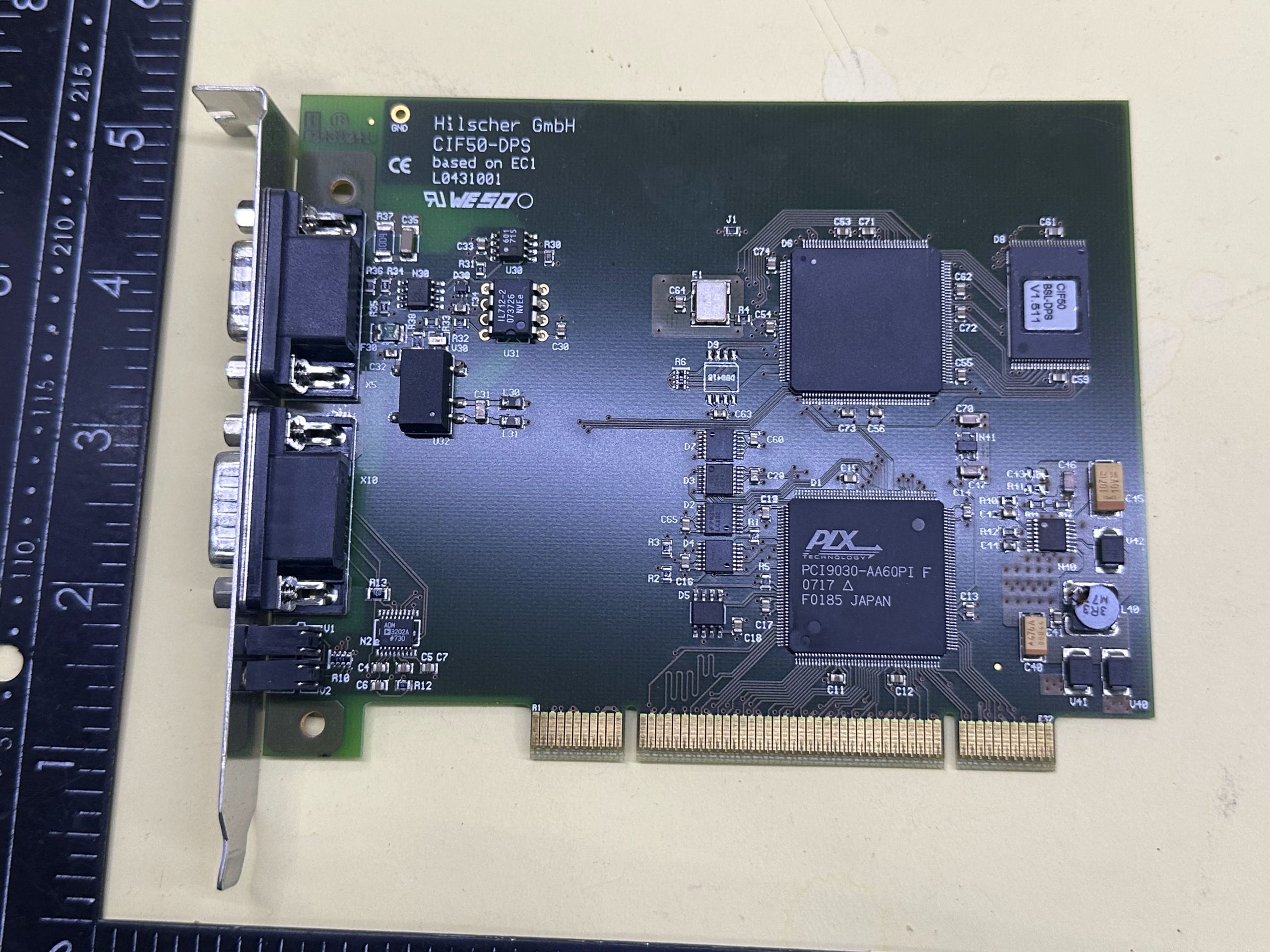 Hilscher CIF50-DPS PCI Fieldbus Communication Interface Card BSL-DPS V1 ...