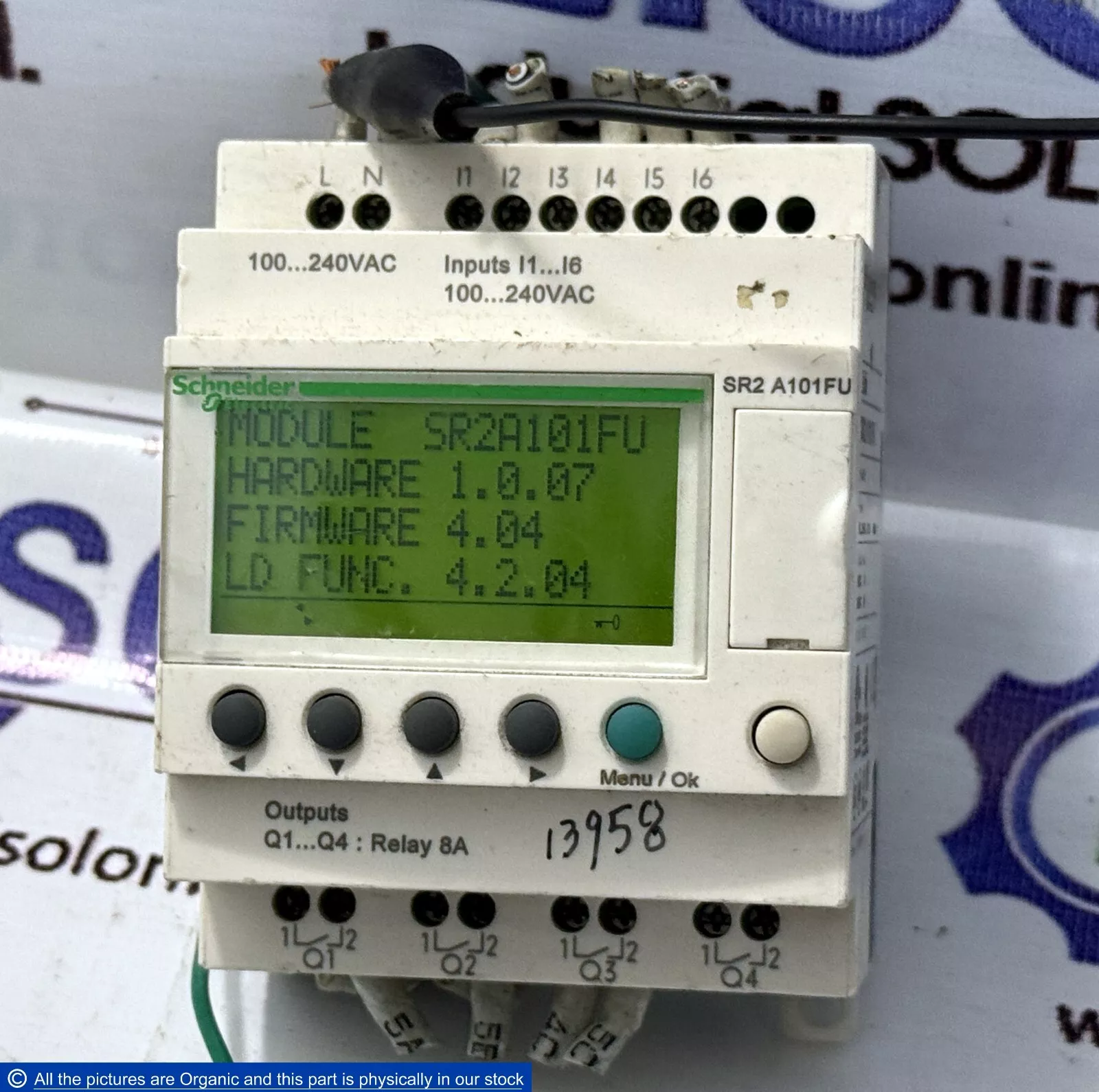 Schneider SR2A101FU Zelio Logic Smart Relay Hw. 1.0.07 Fw. 4.04 LD Func ...