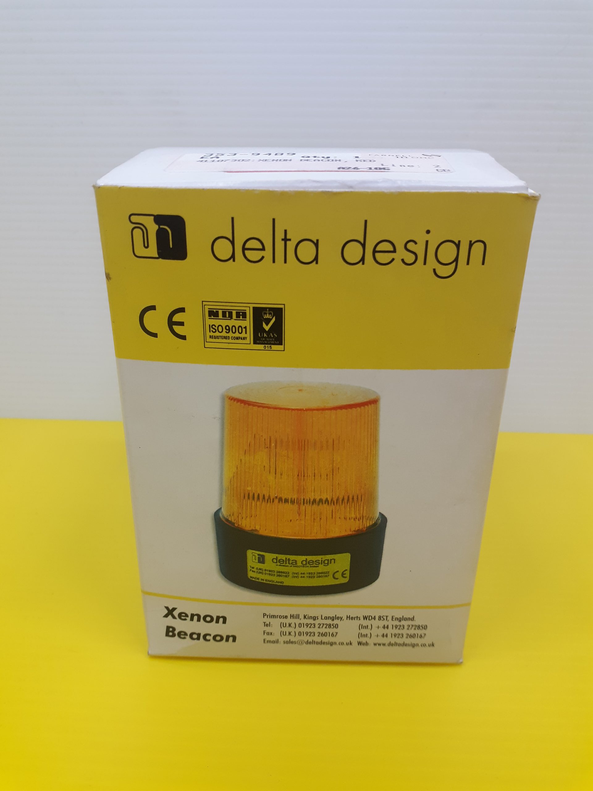 delta design xenon beacon 41107302 RED 353-9489 marine store spares ...