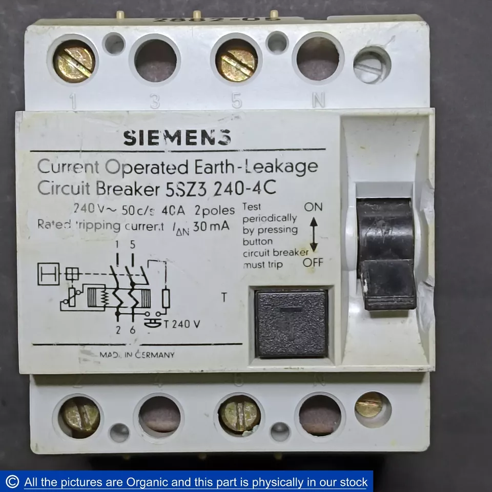 Siemens 5SZ3 240-4C Current Operated Earth-Leakage Circuit Breaker