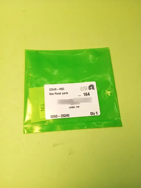 Applied Materials 0060-35240 LABEL TIN Gas Panel Parts AMAT Clean Room ...